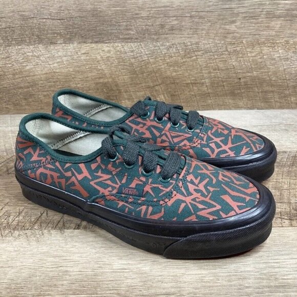 VANS Th Style 43 LX Canvas Geo Camo/Jungle Green Mens Size 6 Womens Size 7.5 NEW
